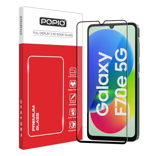 Image of POPIO Military-Grade Gorilla Tempered Glass For Samsung Galaxy F70e / M17e | 9H Hardness, Edge-to-Edge, Bubble-Free