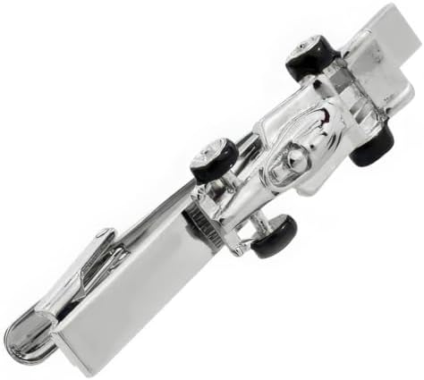 Silver Race Car Tie Clip image 5