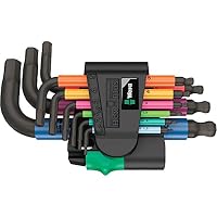 Wera Winkelschlüsselsatz 967 SPKL/9 TORX® BO Multicolour, BlackLaser, 9-teilig, 05073599001 & 05133164001 950/9 Hex-Plus Multicolour 2 Winkelschlüsselsatz, metrisch, BlackLaser, 9-teilig – Ansicht 5