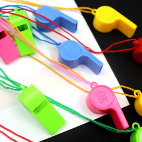24 pitos deportivos con cordón para árbitros miniatura 3