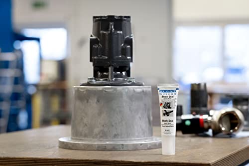 WEICON Black-Seal 85 ml | Silikonkleber | vielseitige Dichtmasse | schwarz
