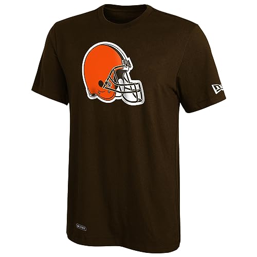 New Era NFL Football Men's Stadium Logo Short Sleeve Performance T-Shirt, Cleveland Browns, Large