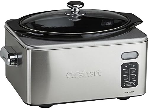 Cuisinart PSC-650 Stainless Steel 6-1/2-Quart Programmable Slow Cooker (Silver)