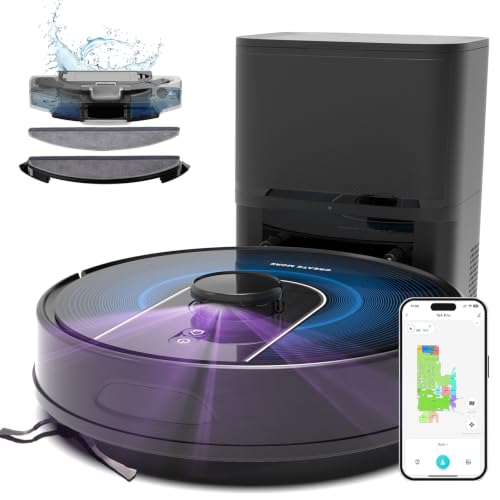 Image of Bagotte Robot Vacuum and Mop Combo,6000Pa LiDAR Navigation Robotic Vacuum Cleaner,Self-Emptying Station for 90 Days,Wi-Fi /App /Voice Control,Ideal for Carpets&Hard Floors