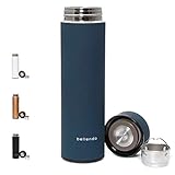 ✅ Kompakt & praktisch: Halber Liter | Teezubereiter / Iso Kanne | Ideal für Uni, Freizeit, Reise, Camping, Fahrrad: Passt in jede Tasche / Rucksack. | Ebenfalls geeignet für warme Mahlzeiten (z.B. Suppe) und zur Aufbereitung von Babynahrung