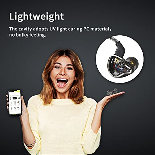 Yinyoo Ccz Warrior In-Ears Monitor Earbuds, Wired Monitors Earphones With 3Ba 1Dd Drivers Professional Iem Headphone With Bright And Loud Sound For Musicians,Singers,Studio,Music,Gaming(Without Mic) #TOP2