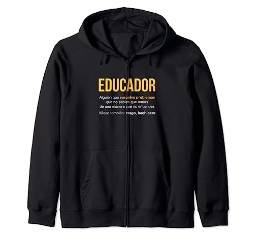 Educador Definición | Regalo Educador Sudadera con Capucha