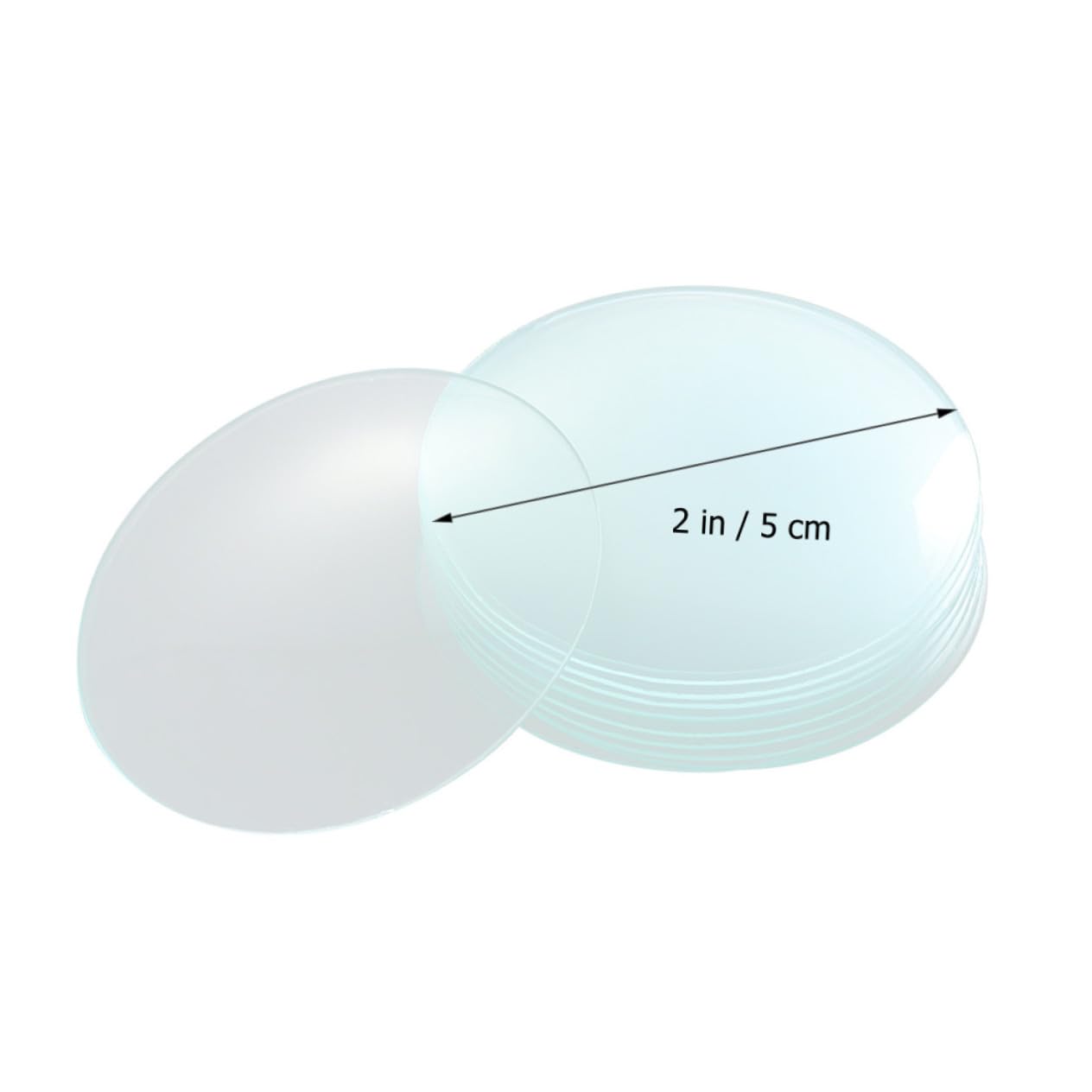 POPETPOP Copertura in Vetro da Laboratorio 10 Pezzi, Coperchio per Becher, Può essere Usata come Coperchio e Portatore, per Laboratorio e Aula