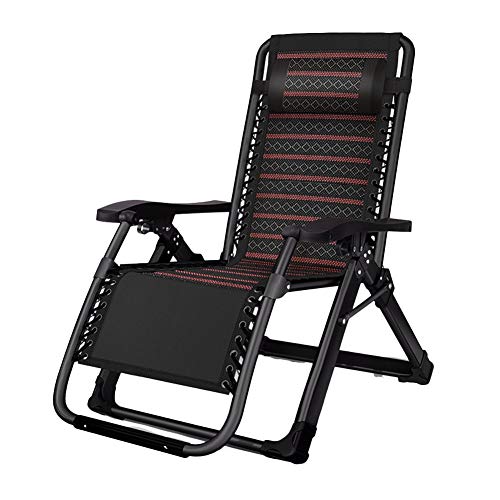 Cero Gravedad Silla reclinable, Plegable Ajustable Patio Tumbona con la Almohadilla, Camping Playa tumbonas, 380lbs de Apoyo Cover