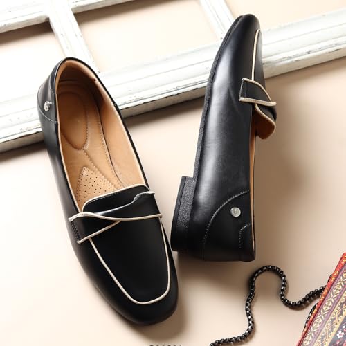 Image of YOHO Bliss Loafers for Women | Comfortable & Stylish Bellies | Fashion Moccasins with Footpharma Footbed | Slip-on for Casual & Formal Wear | 007