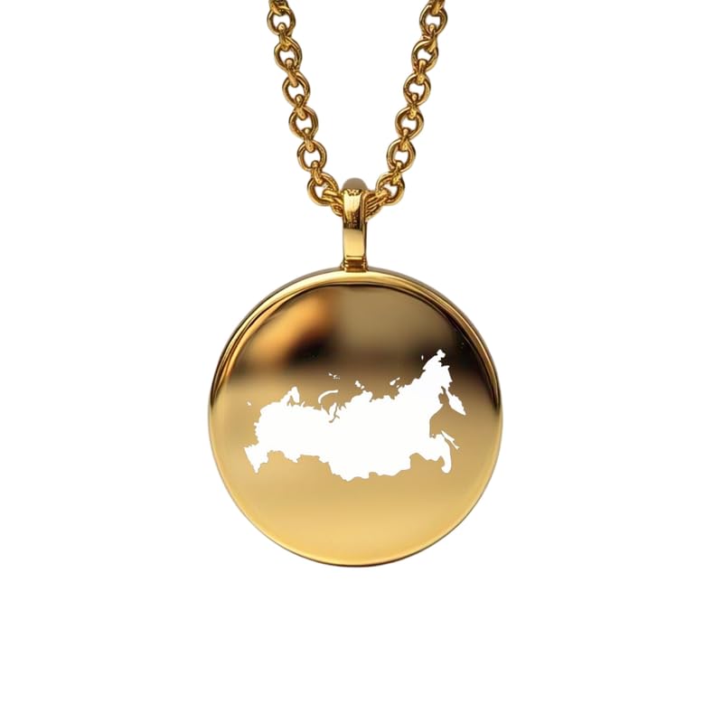 Colgante URSS de plata para lucir en reuniones culturales medalla de 24 mm mapa de la Tierra