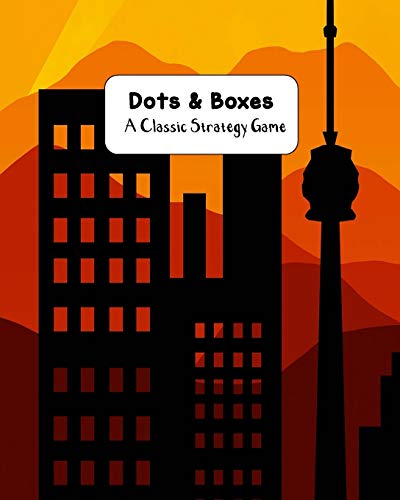 Dots & Boxes A Classic Strategy Game: Large and Small Playing Squares, Big Book Dot to Dot Grid, Game of Dots, Boxes, Dot and Line, Pigs in a Pen, Blank Pages, Super Hero Skyline image 3