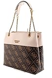 Questo accessorio GUESS aggiunge un tocco di stile ai tuoi outfit. Con il suo design affascinante, questo borsa a tracolla è un vero cosa o persona che attira lo sguardo! I tuoi oggetti essenziali possono essere riposti in modo chiaro, grazie agli scomparti ben congegnati! Dimensioni: 33 x 30 x 13 cm
