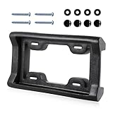 JNXIJ License Plate Bumper Guard, 2.2' Thick Heavy Duty License Plate Mount Protector with Screws, Flexible EVA Tag Frame Protects Bumper from Scratches for Sedans Trucks SUVs