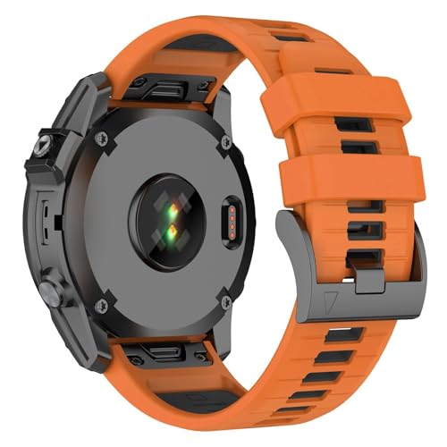 Bracelet de montre 26 mm pour Garmin Fenix 7X anti irritation en silicone
