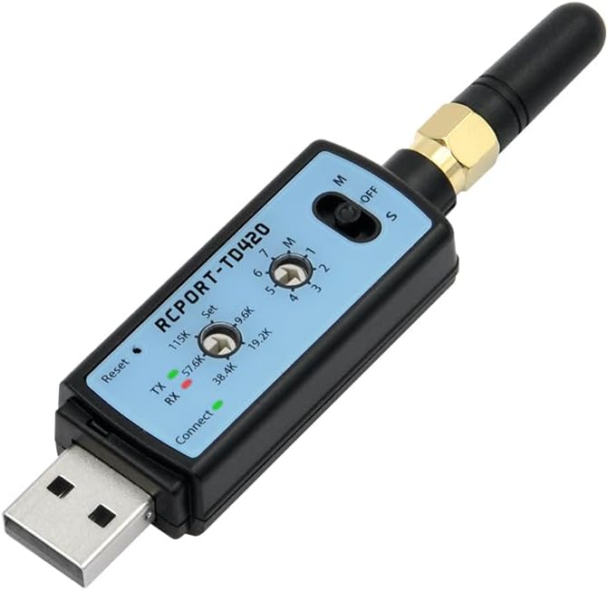 RCPORT-TD420 Long Range Serial RS232 to USB Adapter Wireless 300M