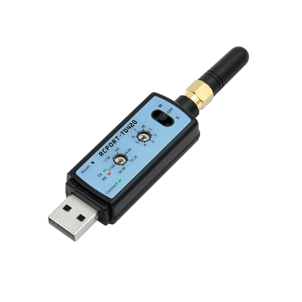 CHIPSEN RCPORT-TD420 Long Range Serial RS232 to USB Adapter Wireless 300M