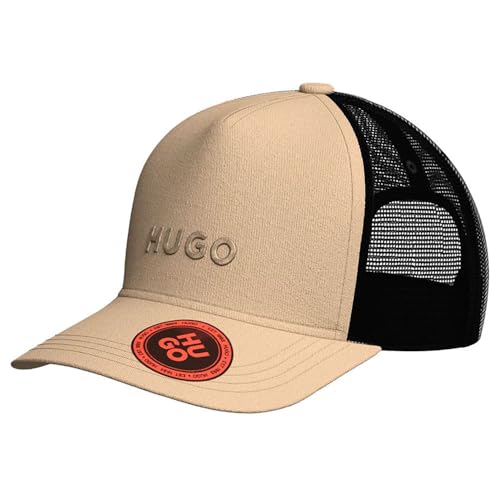 HUGO Marsel-Trucker casquette homme coton mesh noir couvre-chef ajustable été