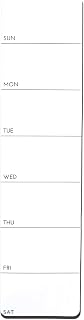 Iconikal Dry Erase Self-Adhesive Static Cling Weekly Planner, White, 14 x 3.5-Inches