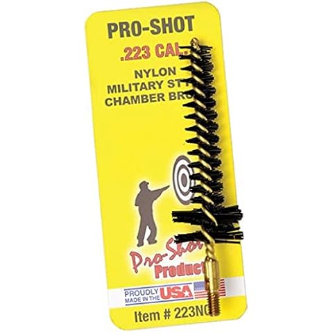 Pro Shot .223-Caliber/5.5mm Military Style Nylon Chamber Brush , BLACK Cover