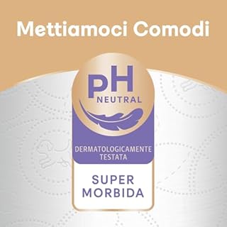 Scottex Carta Igienica Pura e Delicata, Morbida e Assorbente, 5 Veli, PH Neutro, Dermatologicamente Testata, 20 Pz