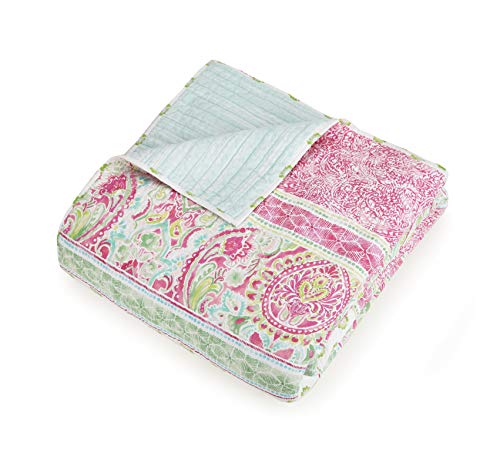 Jessica Simpson Palm Beach Quilt Set, Twin, Pink #TOP4