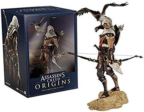 25 cm Assassins Creed Crazy Toy Origines Bayek Protecteur with his Eagle PVC Action Figure Gift of Children Model Toy Doll with Box Collectible Toy