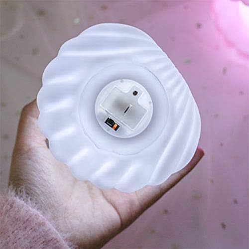 Shell Pearl Night Light Bedside Night Lamp Bedroom Light Clamshell Mist Night Lights Streamer Mermaid Fairy Shell Night Lamp for Christmas Gift Decoration MODOAO (4 Pack)