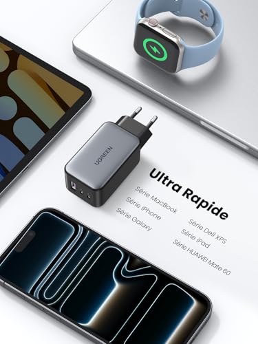 Chargeur USB C 65W GaN UGREEN pour ne plus jamais manquer de batterie en déplacement