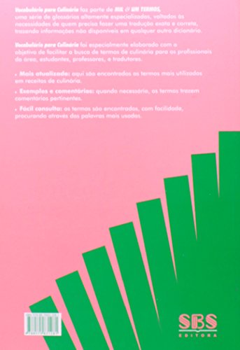 Vocabulário Para Culinária. Inglês-Português - Série Mil & Um Termos