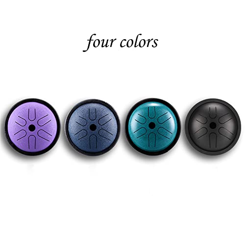 Tambour langue en acier 5.5" instrument percussion à main zen pour loisirs