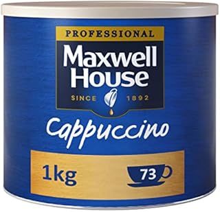 Maxwell House Cappuccino Instant Coffee - Tin 1kg (Pack of 1)