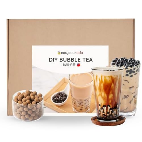 EasyCookAsia Bubble Tea Set I DIY Bubble Tea Set | Bubble Tea Kit | inkl. 2 Rezepte