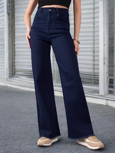 Image of Dolce Crudo Women's High Waist Straight Fit Jeans