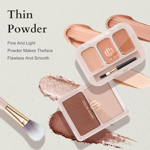 Color Nymph Girls Makeup Set For Teens With Travel-Friendly Makeup Kits Bag Included 9 Color Eyeshadow Palette Concealer Liquid Blush Eyeliner Lipgloss - #01