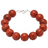 Armband aus Schaumkoralle 12mm & 925 Silber