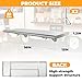 Sidasu 36x12 Inch Folding Concession Shelf, Stainless Steel Food Shelf Stand Serving for Concession Serving Window Food Truck, Kitchen, Counter