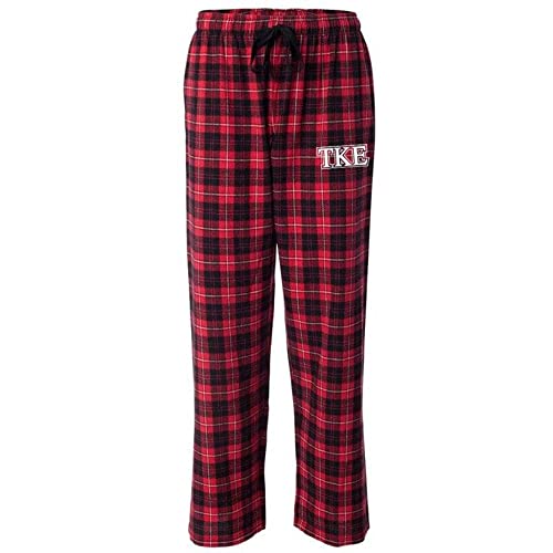 Tau Kappa Epsilon Red Plaid Flannel Pants TKE