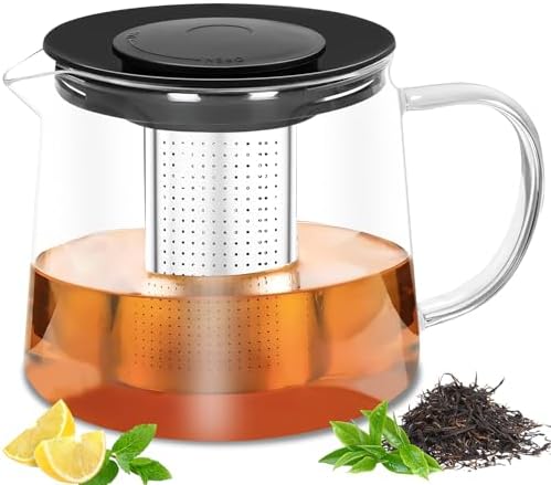 1000ml, Chaleira com Infusor, Chaleira de Vidro Que Vai Ao Fogo, ...