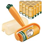 DMSELL Lint Roller for Clothes, 660 Sheets with Protective Cover, 10 Refills with 1 Handle, Sticky Roller for Pet Hair, Travel