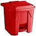 PRO&Family 32 Qt. / 8 Gallon / 30 Liters Red Rectangular Step-On Trash Can Trash Bag Included Trash Bin Kitchen Garbage Can Waste Basket Recycle Bin
