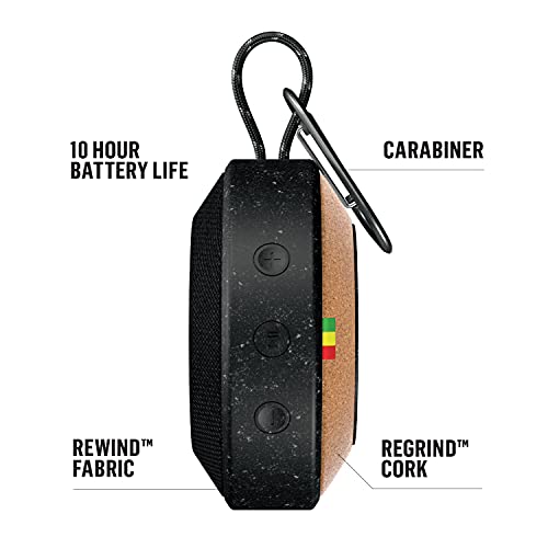 House Of Marley No Bounds: Waterproof Speaker With Wireless Bluetooth Connectivity, 10 Hours Of Indoor/Outdoor Playtime, And Sustainable Materials, Black #TOP1