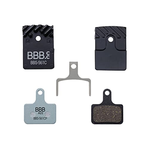 BBB Cycling Shimano Disc Brake Pads I Cooling Fins For Optimal Heat Dissipation I Organic Compound Brake Pads I DiscStop Coolfin BBS-561C - Image 3