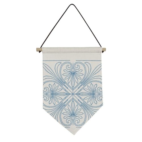 Drapeau en toile Talavera bleu no/no pour habiller un mur vide