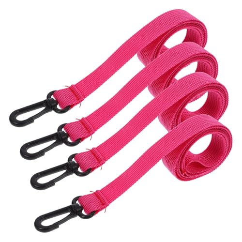 UTHCLO 4 piezas Correa de Seguridad para Cuerda Antipérdida Suave y Resistente para Paseos y Viajes Asistente de Caminar para Pequeños Rosa