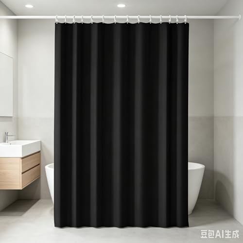 Shower Curtain Liners,72"x32" Washable Breathable Waterproof Lightweight Fabric Shower Curtain Liner with Hooks,Modern Luxury Shower Curtain Liner Fabric for Bathroom Farmhouse Bathtub Home - image 7