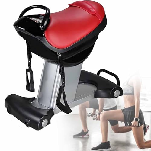 NVYAZJ Indoor Horse Riding Machine, 120kg Load-bearing Electric 3D Simulation, One-touch LCD Display, 5 Gears Of Speed, Non-slip Removable Reins for Full Body Workout