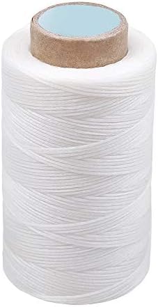 Colorful 284Yards Leather Sewing Waxed Thread-Practical Long Stitching Thread for Leather Craft DIY/Bookbinding/Shoe Repairing/Leather Projects