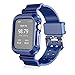 Produktbild Kohlefaser-Muster-weiche Gurt mit Rahmenkasten für Apple Watch SE Band Series 6 5 4 44mm Outdoor Sport Armband Gürtel (Band Color : Blue, Band Width : 44mm)
