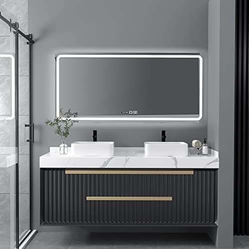 Rectangle Vessel Sink For Bathroom - Donsdey 19"X15" Rectangular Above Counter Bathroom Vessel Sink White Ceramic Porcelain Lavatory Vanity Sink Basin #TOP2